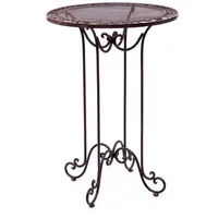 Aubaho Stehtisch Gartentisch Tisch Gartenmöbel Bistrotisch Tisch Antik-Stil Nostalgie