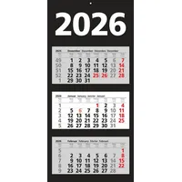 Adina 2026 Adina Wandkalender Dreimonatskalender mit Tagesanzeiger 70x33cm