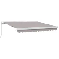 VidaXL Manuelle Einziehbare Markise Hellgrau 350x250 cm