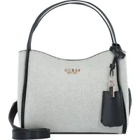 GUESS Schultertasche Nicolette Girlfriend Satchel Natural / Black