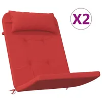 VidaXL Adirondack-Auflagen 2 Stk. Rot Oxford-Gewebe