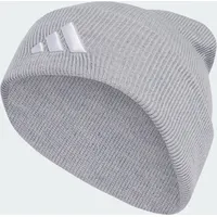 Adidas New Logo Beanie Cuff hellgrau|WEISS S+