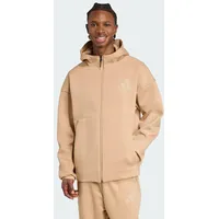 Adidas Z.N.E. Reißverschlusspullover - Warm Sandstone / Clay Brown