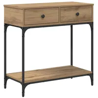 VidaXL Konsolentisch Eiche 75x34.5x75 cm Holzwerkstoff