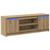VidaXL TV-Schrank mit LED Artisan Eiche 139,5x34x50 cm Holzwerkstoff
