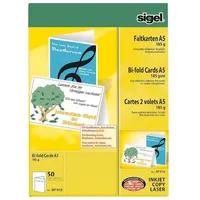 Sigel Faltkarten DP910, frei gestaltbar 50 Karten