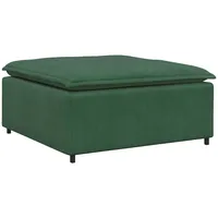 VidaXL Modulares Sofa Fußhocker-Modul Dunkelgrün 100x100x48 cm