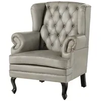 Massivmoebel24 Ohrensessel Chesterfield Leder 88 x 105 x 81
