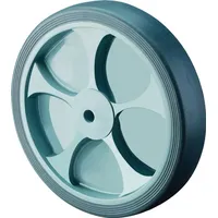 BS Rollen Ersatzrad D.250mm Trgf.300kg Gum.grau Achs-D.20mm Nabenl.60mm