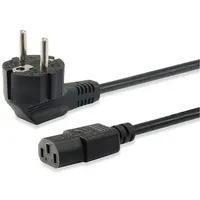 Equip 112121 Hochwertiges Netzkabel, C13 auf Schuko, 3m