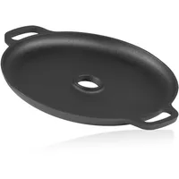 BBQ-Toro Grillplatte Ø 34,5 cm Gusseisen schwarz