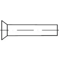 Industrial Quality Supplies DIN 661 Senkniete, Edelstahl A2 2x5