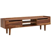 Wohnling Lowboard Sheesham 145x43x35 cm - braun - LBH