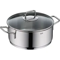 Silit Bratentopf »Extra Cook, mit Glasdeckel«, Edelstahl 18/10, (2