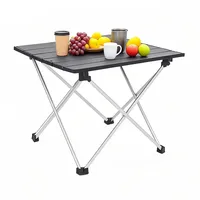 Relaxdays Campingtisch, Faltbarer Beistelltisch, HBT 32 x 39 x