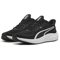 Puma Skyrocket Lite 2 Straßen-Laufschuh, Schwarz Weiß Silber, 46