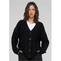 URBAN CLASSICS Gestrickte Strickjacke in black | Gr.: 5XL