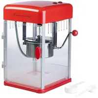 Rosenstein & Söhne Profi-Retro-Popcorn-Maschine "Cine", Edelstahl-Topf im 50er-Stil, 15