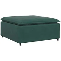 VidaXL Sofaelement Modulares Sofa Fußhocker-Modul Dunkelgrün 100x100x48 cm grün