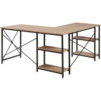 [en.casa] Eckschreibtisch Klirurud Eiche