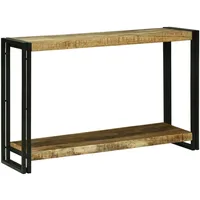 VidaXL Konsolentisch 120x33x75 cm Massiv Grob Holz Mango