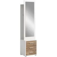 Xonox.home Polo Garderobenschrank 45x190x38 cm weiß