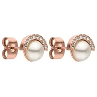 Purelei Ohrringe Halo mit Schmucksteinen Roségold Damen