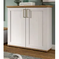 Inn.furn Kommode, Eiche Artisan, Weiß, Holzwerkstoff, Nachbildung,Lärche, Eiche, Uni,