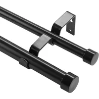 Vevor Gardinenstangen Innenlauf 2-Läufig, 183-366 cm Gardinenstangen 13,6 kg