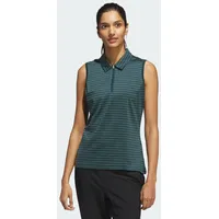 Adidas Ultimate365 Jacquard Stripe Sleeveless Poloshirt blau S