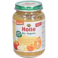 Holle Apfel & Banane mit Aprikose Früchtezubereitung bio