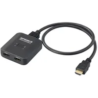 SpeaKa Professional SP-HDMIBS-100 2 Port HDMI-Switch Ultra HD-fähig, bidirektional