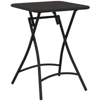 VidaXL Gartentisch Klappbar Anthrazit 55x55x73 cm Stahl
