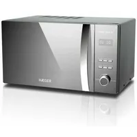 Haeger MW-80B.008A Mikrowelle Silber Solo-Mikrowelle Arbeitsplatte 26 l 800