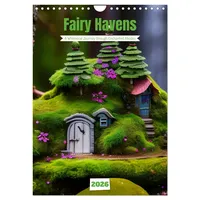 Calvendo Tiny Fairy Havens (Wall Calendar 2026 DIN A4