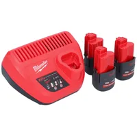 Milwaukee M12 HNRG-253 Akku Starter Set High Output 12