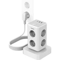 TESSAN TS-306TS-C Steckdosenleiste, (weiß)