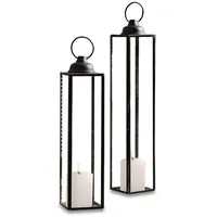 Loberon Laterne 2er Set Radu, Zwei Größen, Imposante Höhe,