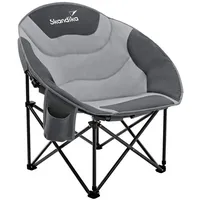 Skandika Campingstuhl Moonchair Sirkka | klappbar, Kühlfach, Getränkehalter, max.