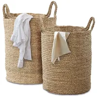 Loberon Wäschekorb 2er Set Oakdale, Zwei Größen, für Wäsche