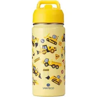 Kinderwildi Trinkflasche Kinder Edelstahl 500ml mit Strohhalm Auslaufsicher