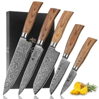 Wakoli Edib Pro 5er Damastmesser-Set I Holzbox I 8-20cm