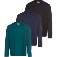 MAN'S WORLD Langarmshirt »neue Farbe ", 3er-Pack Langarm, unifarben,