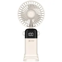 Xlayer Handventilator mit Smartphone-Halterung beige,