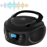 Cyberlux Tragbarer CD-Player Kinder Radio schwarz
