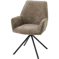 Mendler Esszimmerstuhl HWC-G67, Küchenstuhl Stuhl mit Armlehne, drehbar Auto-Position,