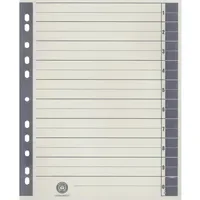 Wekre Trennblatt RC Karton 9541109100 A4 chamois/grau 100 St.