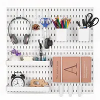Vevor Werkzeugwand, 28 x 28 cm, 4er-Set, Kunststoff-Stecktafel-Wand-Organizer-Set mit