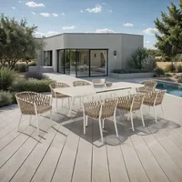 Idimex Gartenmöbel Set mit ausziehbarem Esstisch und 8 Stühlen