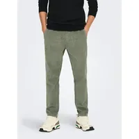 Only & Sons ONSLINUS Tapered Cordhose Grau S